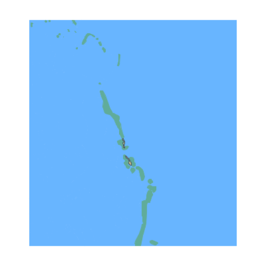 Picture of North Pacific Ocean - Gin Island and Little Gin Island; HI