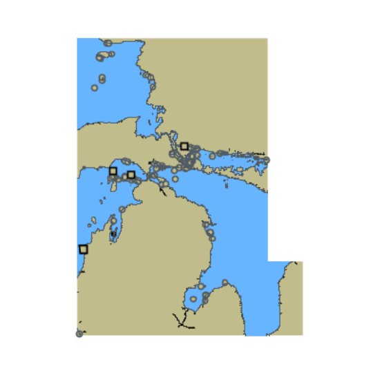 Picture of Lake Superior; Lake Michigan; and Lake Huron - Saint Marys River