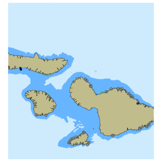 Picture of North Pacific Ocean - Moloka'i Lana'i Kaho'olawe and Maui HI
