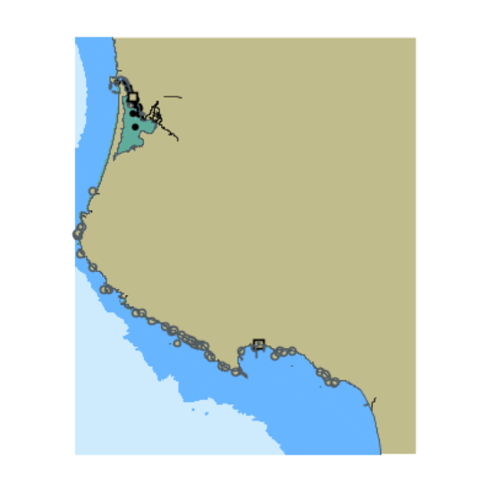 Picture of North Pacific Ocean - San Luis Obispo Bay and Morro Bay CA