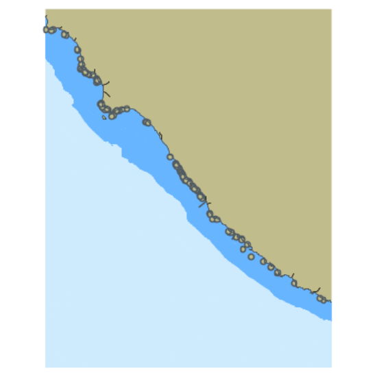 Picture of North Pacific Ocean - Santa Cruz to Pigeon Point CA