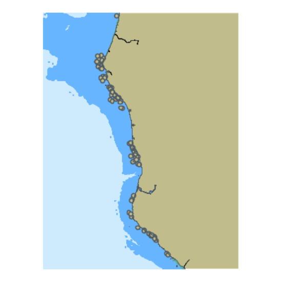Picture of North Pacific Ocean - Cape Mendocino to Punta Gorda CA