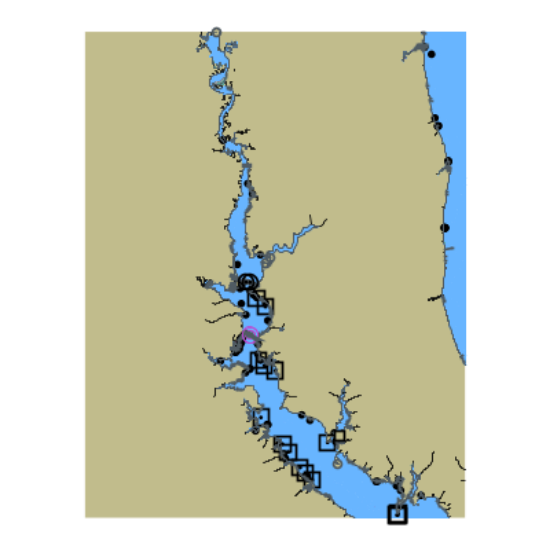 Picture of Chesapeake Bay and Patuxent River - Island Creek to Spice Creek