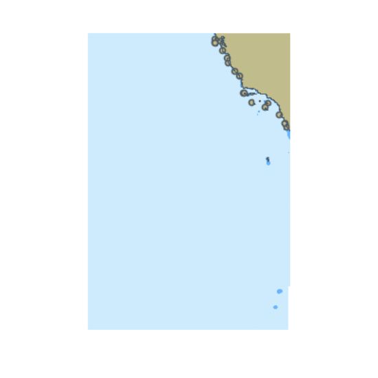 Picture of North Pacific Ocean and California Coast - Santa Rosa to San Diego CA