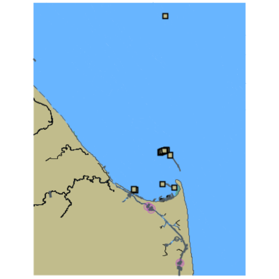 Picture of North Atlantic Ocean - Delaware Bay; Cape Henlopen