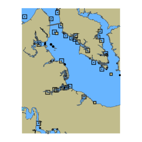 Picture of Potomac; Wicomico; and Rappahannock Rivers