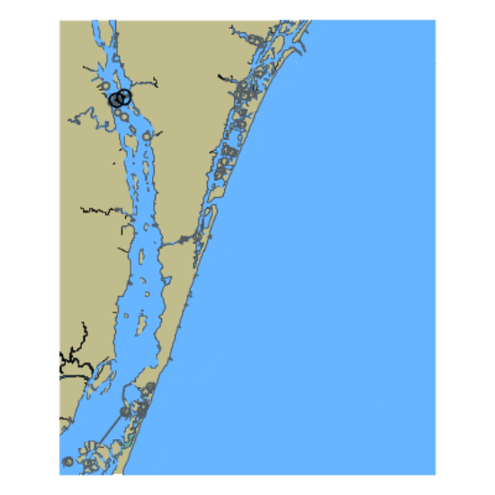 Picture of North Atlantic Ocean - Onslow Bay and Approaches to Masonboro and Carolina Beach Inlets